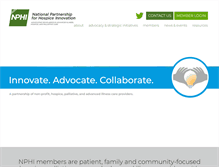 Tablet Screenshot of hospiceinnovations.org